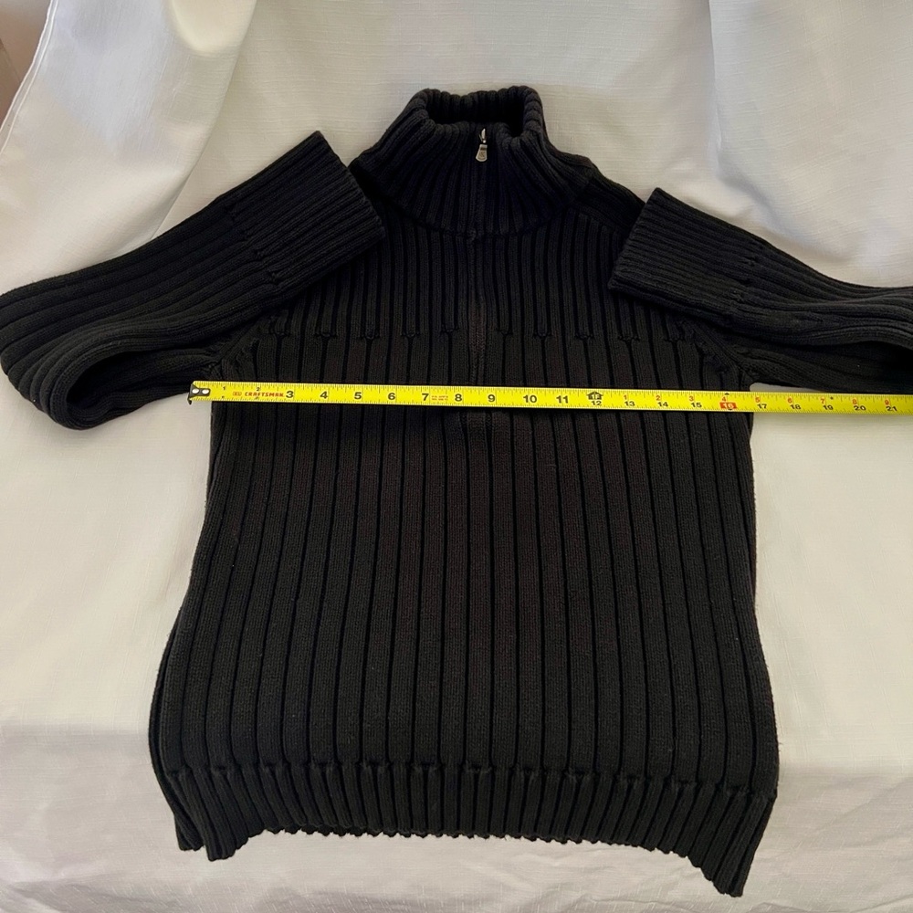 Calvin Klein / Black~Cotton Sweater / Vintage - Picture 7 of 9